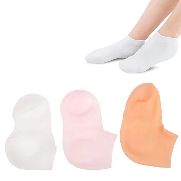 Meia Feminina de Silicone para Hidratar os Pés - Toque de Algodão